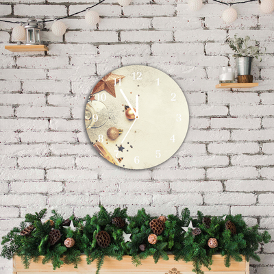 Glasuhr Weihnachtskugeln