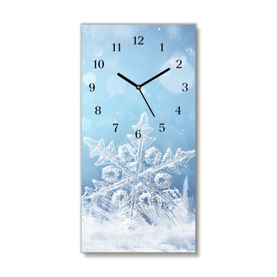 Glasuhr Schneeflocken Winter-Schnee