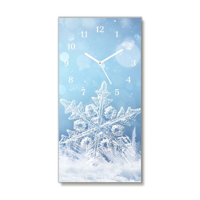 Glasuhr Schneeflocken Winter-Schnee