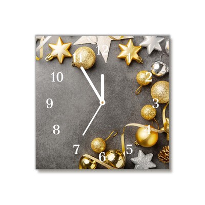 Glasuhr Golden Stars Weihnachtsferien