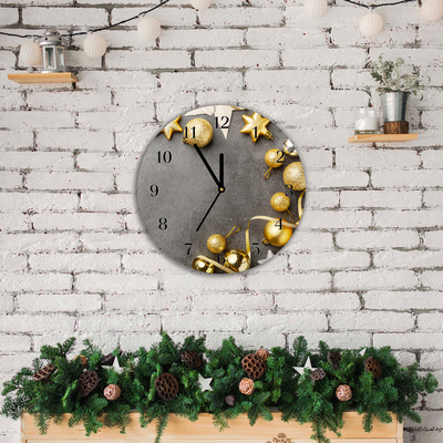 Glasuhr Golden Stars Weihnachtsferien