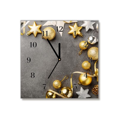 Glasuhr Golden Stars Weihnachtsferien