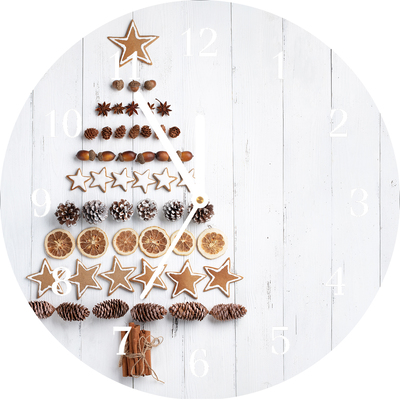 Glasuhr Lebkuchen Christbaumschmuck