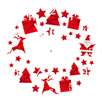 Glasuhr Weihnachtsdekorationen