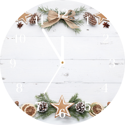 Glasuhr Weihnachtsfeiertags-Lebkuchen