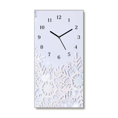 Glasuhr Schneeflocken Winter-Schnee