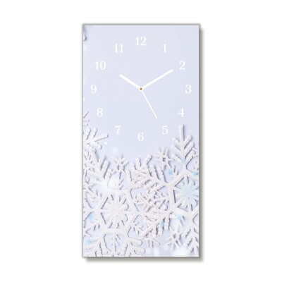 Glasuhr Schneeflocken Winter-Schnee