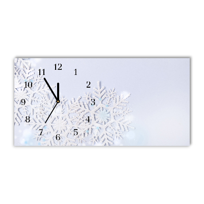 Glasuhr Schneeflocken Winter-Schnee