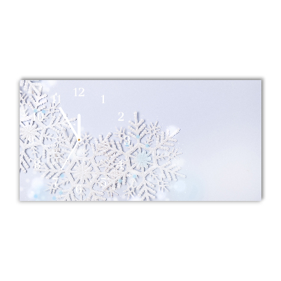 Glasuhr Schneeflocken Winter-Schnee