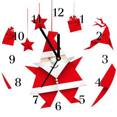 Glasuhr Heiliger Vater Weihnachtsgeschenke