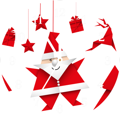 Glasuhr Heiliger Vater Weihnachtsgeschenke