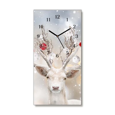 Glasuhr Weiß Ren-Weihnachtskugeln