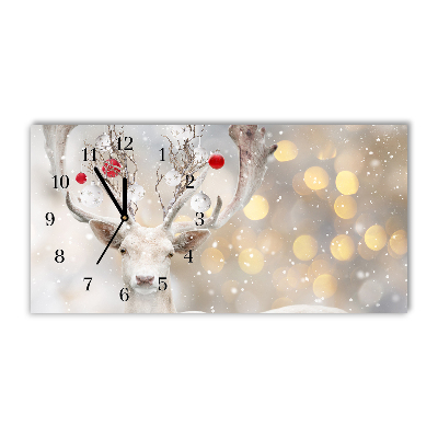 Glasuhr Weiß Ren-Weihnachtskugeln
