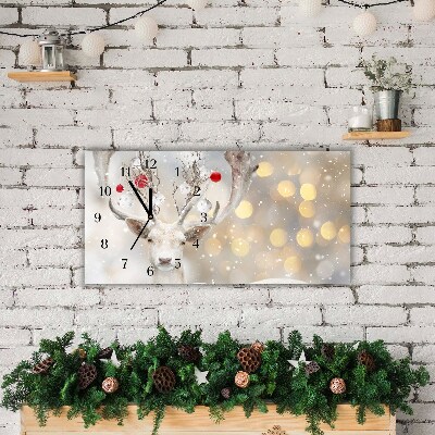 Glasuhr Weiß Ren-Weihnachtskugeln