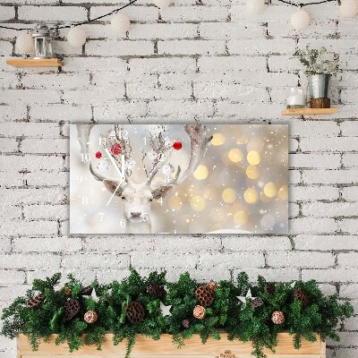 Glasuhr Weiß Ren-Weihnachtskugeln
