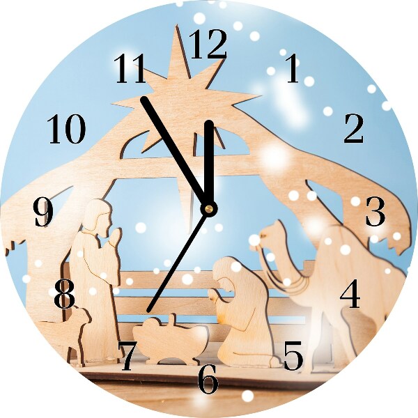 Glasuhr Stabiles Weihnachten Winter