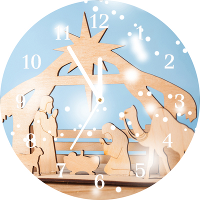 Glasuhr Stabiles Weihnachten Winter