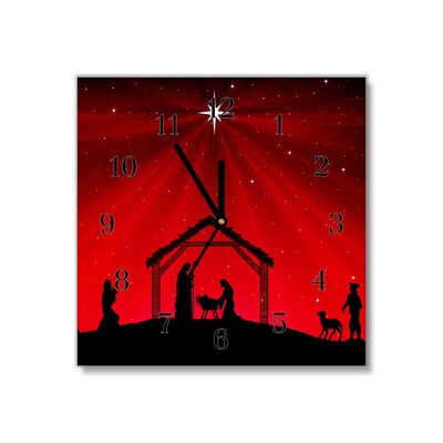Glasuhr Stern-Weihnachtsferien