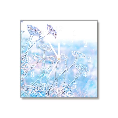Glasuhr Winter-Schnee-Weihnachten