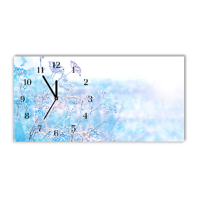 Glasuhr Winter-Schnee-Weihnachten