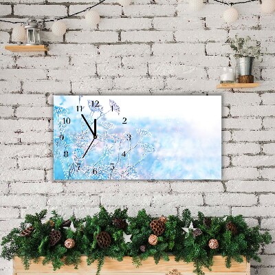Glasuhr Winter-Schnee-Weihnachten