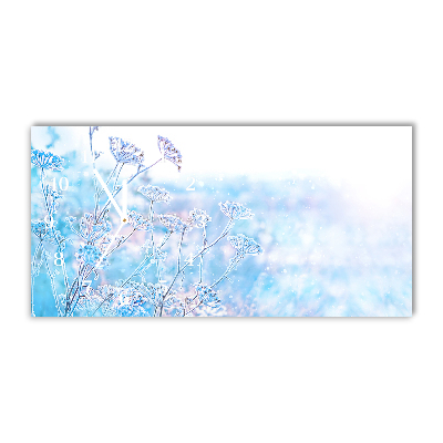 Glasuhr Winter-Schnee-Weihnachten