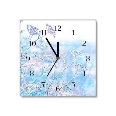 Glasuhr Winter-Schnee-Weihnachten