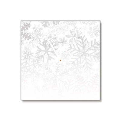 Glasuhr Winter-Schnee-Schneeflocken