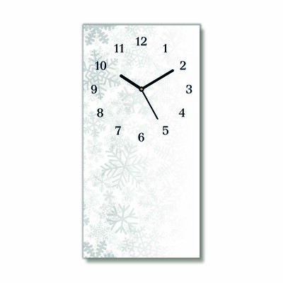 Glasuhr Winter-Schnee-Schneeflocken