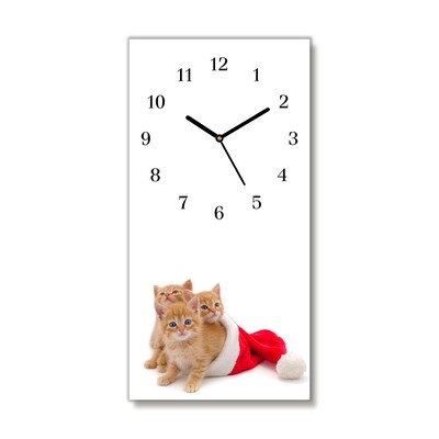 Glasuhr Katzen-Weihnachtsweihnachtsmann