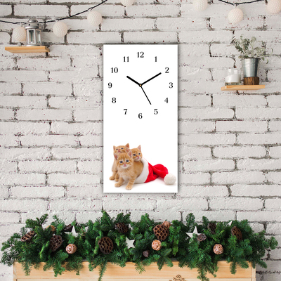 Glasuhr Katzen-Weihnachtsweihnachtsmann