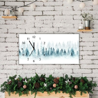 Glasuhr Wald Weihnachtsbaum Weihnachtsschnee