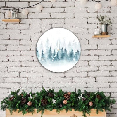 Glasuhr Wald Weihnachtsbaum Weihnachtsschnee