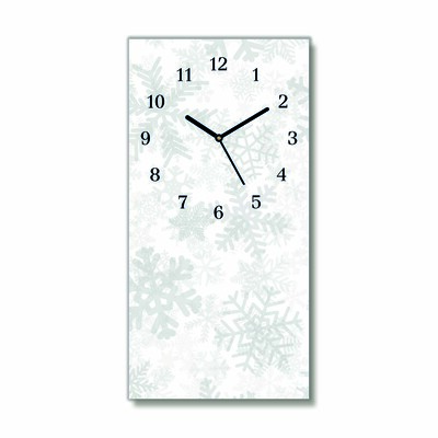 Glasuhr Winter-Schnee-Schneeflocken