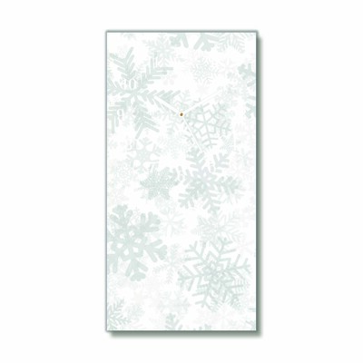 Glasuhr Winter-Schnee-Schneeflocken