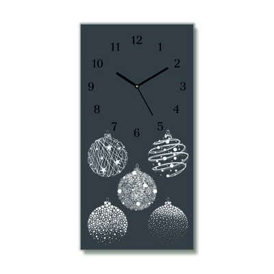 Glasuhr Abstraktion Weihnachtskugeln Winter-