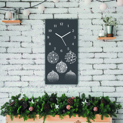 Glasuhr Abstraktion Weihnachtskugeln Winter-