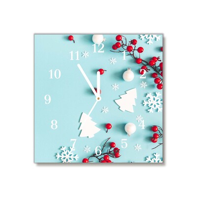Glasuhr Schneeflocken Ornamente