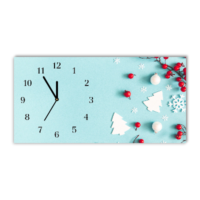 Glasuhr Schneeflocken Ornamente