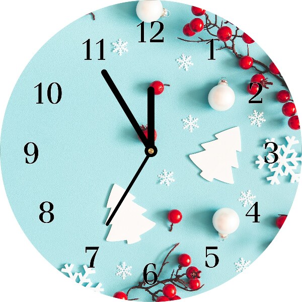 Glasuhr Schneeflocken Ornamente