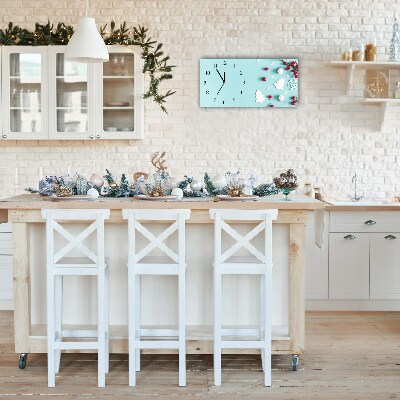 Glasuhr Schneeflocken Ornamente