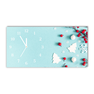 Glasuhr Schneeflocken Ornamente