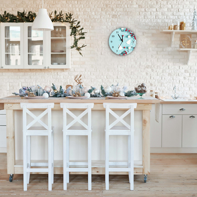 Glasuhr Schneeflocken Ornamente