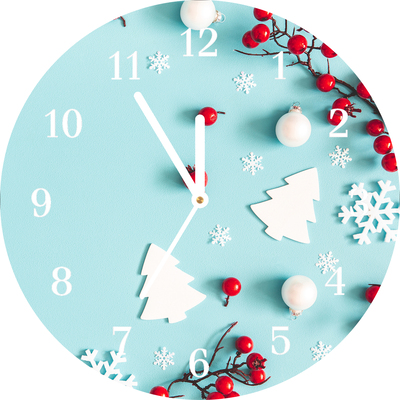 Glasuhr Schneeflocken Ornamente