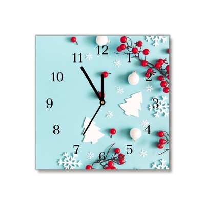 Glasuhr Schneeflocken Ornamente