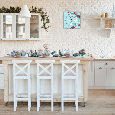 Glasuhr Schneeflocken Ornamente