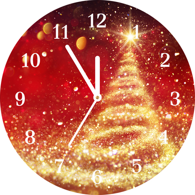 Glasuhr Abstraktion Weihnachtsferien Winter
