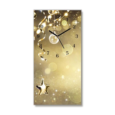 Glasuhr Gold Weihnachtsschmuck