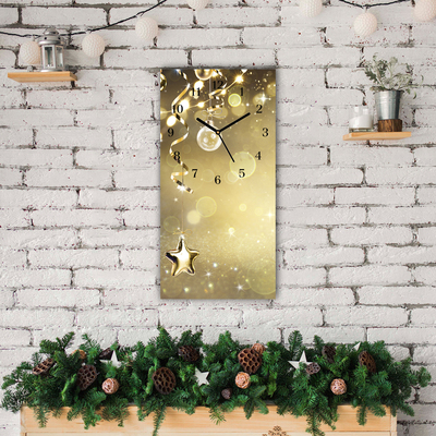 Glasuhr Gold Weihnachtsschmuck