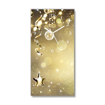 Glasuhr Gold Weihnachtsschmuck